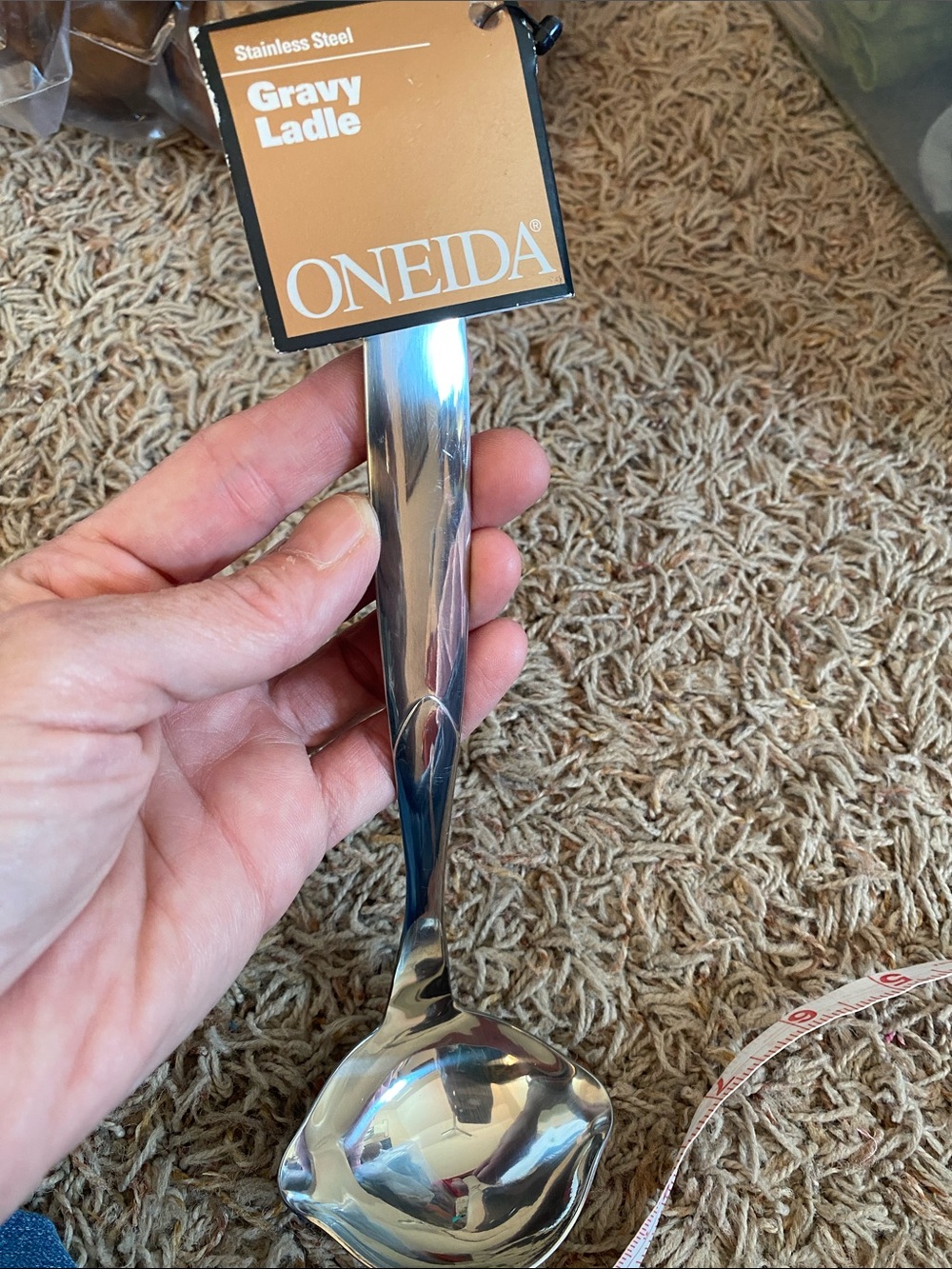 Oneida Silver Stainless Steel Gravy Ladle